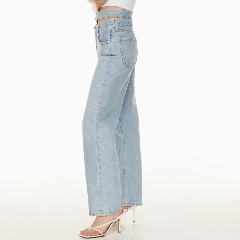 Agolde Broken Waistband Jeans Straight Leg - Picture 2 of 6